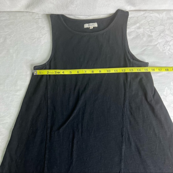Madewell Forward-Seam Slub Tank Top in Black Size XS - Picture 4 of 7